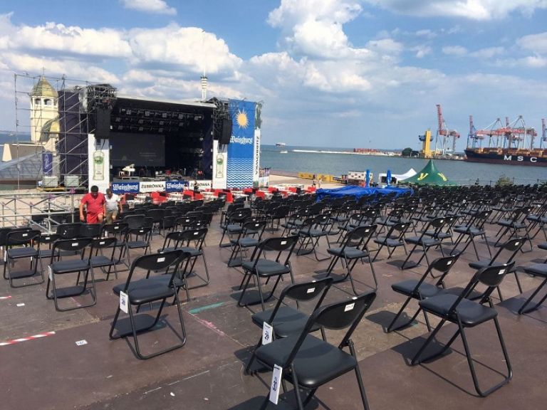 Summer concert venue &quot;Sea Terminal 2020&quot;, Odessa