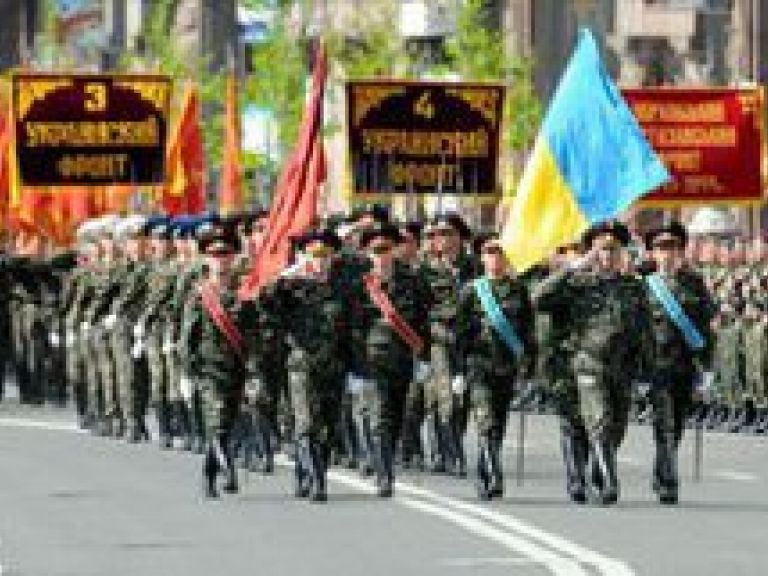Празднования 9-го мая!  Майдан Незалежності, Киев