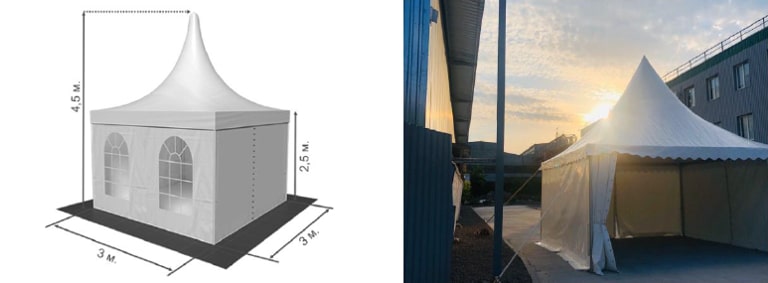Тент Pagoda C3 (3x3)
