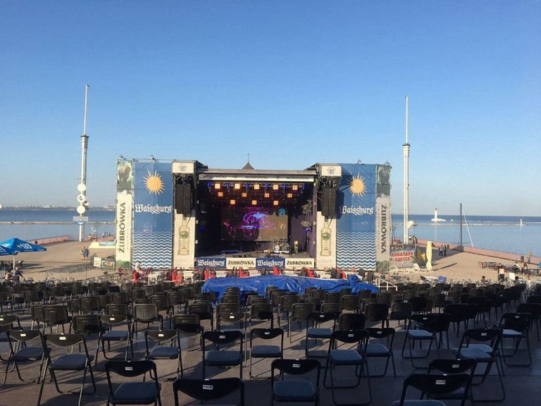 Summer concert venue &quot;Sea Terminal 2020&quot;, Odessa