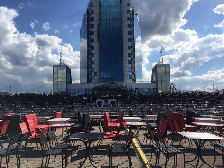 Summer concert venue &quot;Sea Terminal 2020&quot;, Odessa